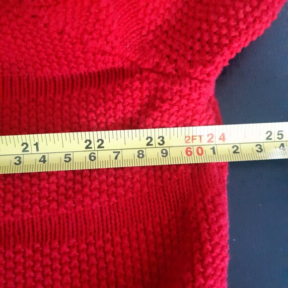 IZOD SZ L 1/4 Zip Mock Neck Red Men's Sweater - Picture 7 of 13